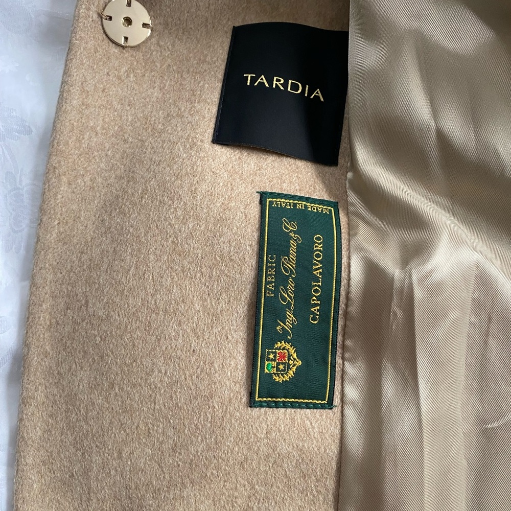 Capolavoro Loro Piana fabric Women'sVIGIN WOOL COAT CAMEL SZ -IT44 8US - Picture 6 of 12